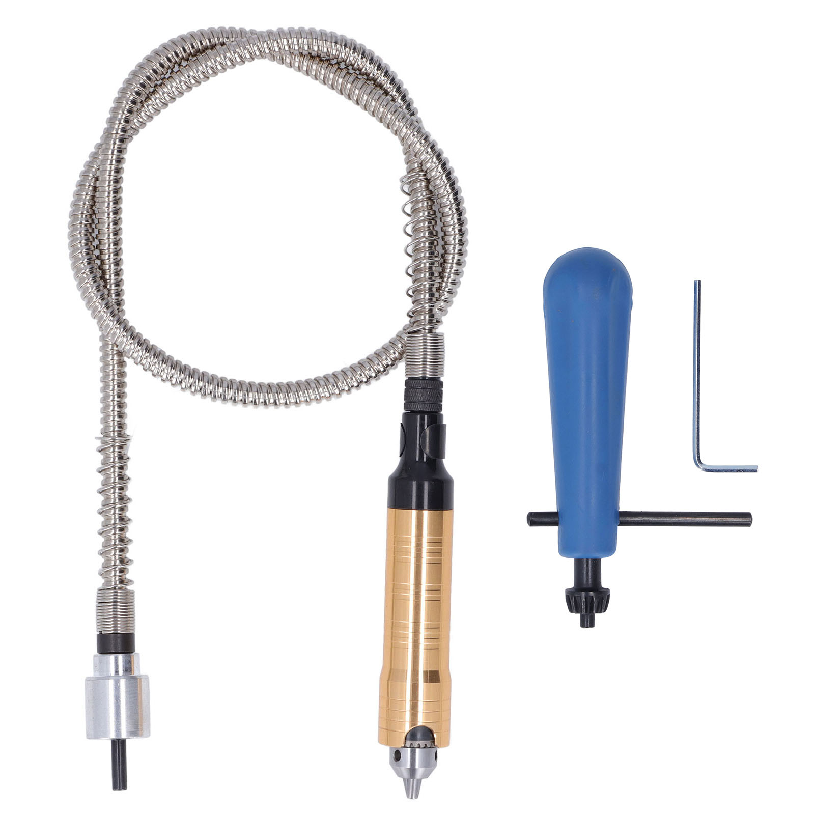 Flexible Shaft Rotary Tool Extension Chuck - Adapter z kluczem do mocowania na