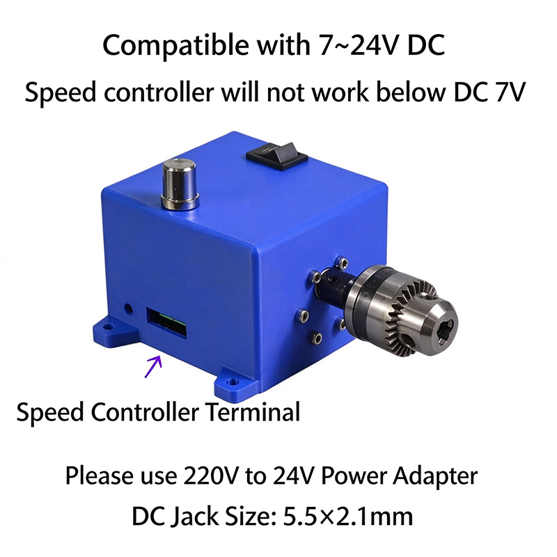 Mała, przenośna wiertarka stoł – Mini Bench Drill Press Variable Speed recenzja i cena