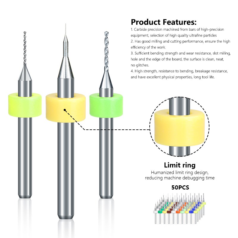 XCAN wiertło do PCB 50 sztuk 0 – Pcb Micro Carbide Drill Bits 0.3-1.2Mm recenzja i cena
