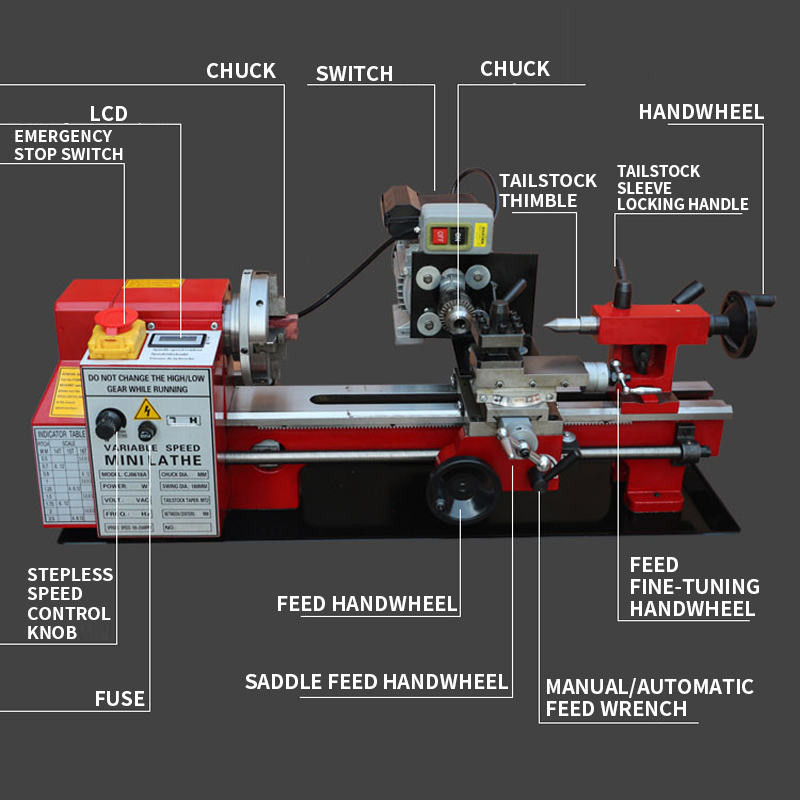 Metalowa wielofunkcyjna domowa – Micro Wood Turning Lathe Beads Machine recenzja i cena
