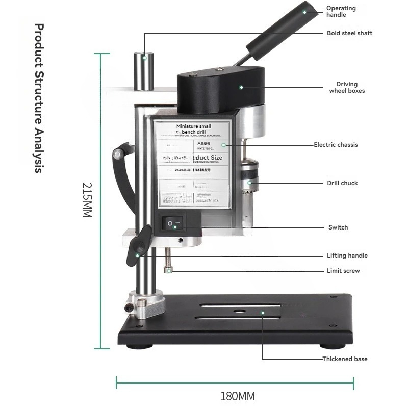 Mała stołowa wiertarka prądu s – Mini Bench Drill Press Variable Speed recenzja i cena