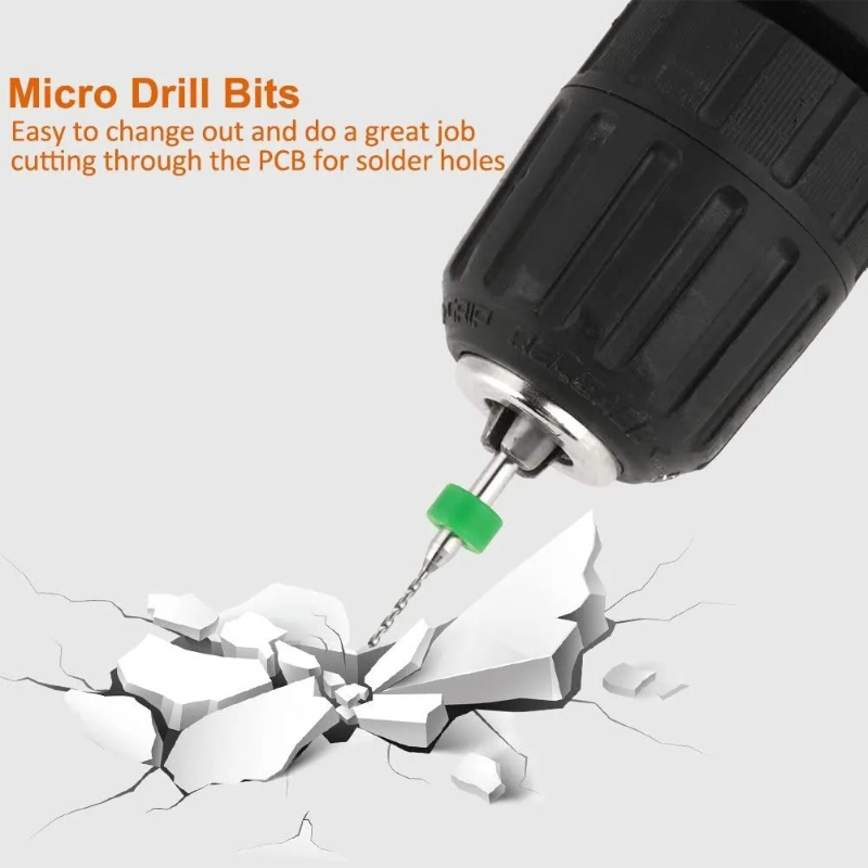 Mikro wiertła spiralne z węgli – Pcb Micro Carbide Drill Bits 0.3-1.2Mm recenzja i cena