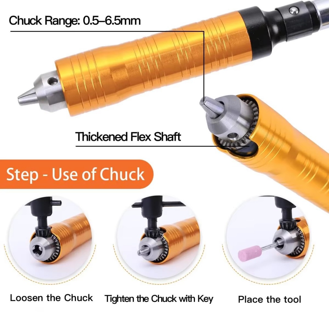 NIUPIKA Narzędzie do grawerowa – Flexible Shaft Rotary Tool Extension Chuck recenzja i cena